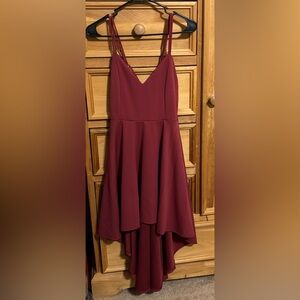 Windsor Burgundy High-Low Dress